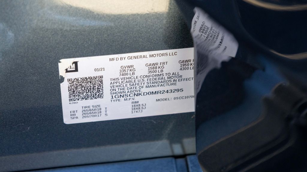 Used 2021 Chevrolet Tahoe LT 4D Sport Utility