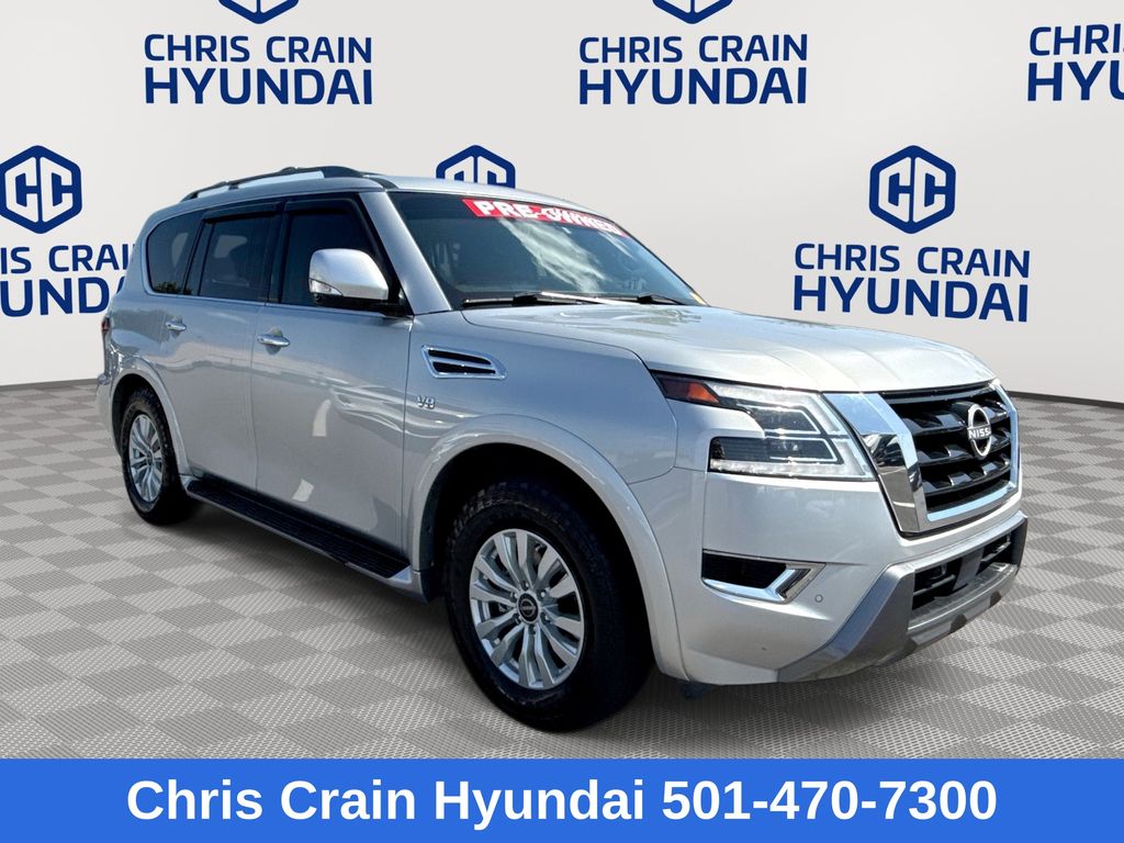 Brilliant Silver Metallic 2021 Nissan Armada SUV / Crossover 4X2 7-Speed Automatic