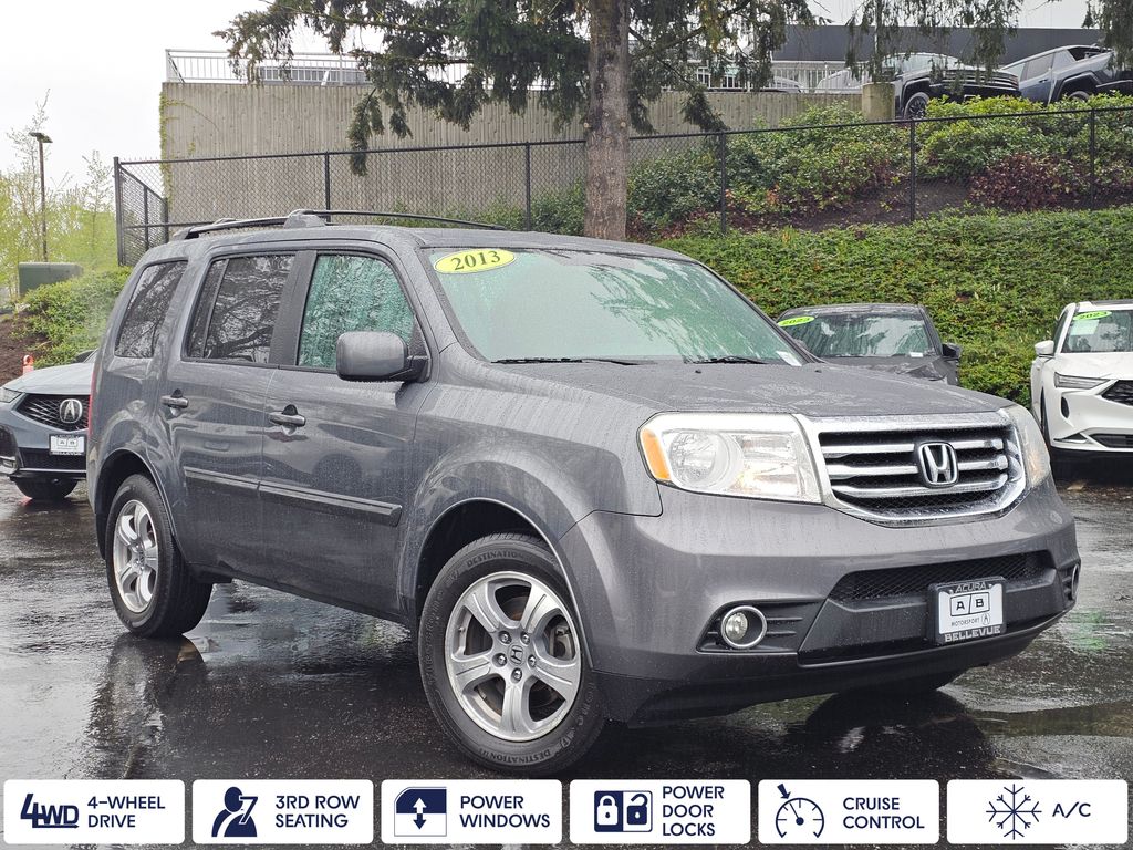 Polished Metal Metallic 2013 Honda Pilot EX 4WD SUV / Crossover Four-Wheel Drive 5-Speed Automatic
