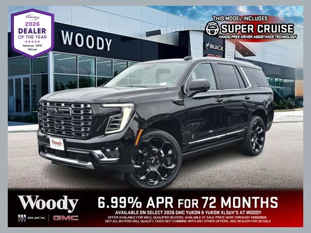 Onyx Black 2026 GMC Yukon SUV / Crossover Four-Wheel Drive 