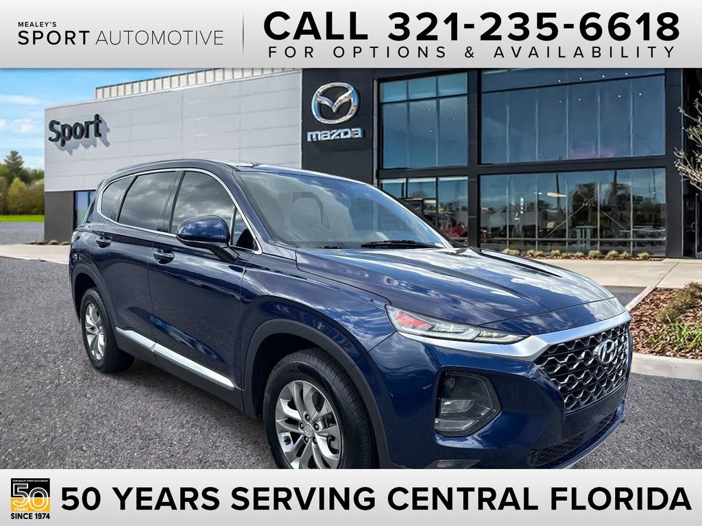 Stormy Blue 2020 Hyundai Santa Fe SUV / Crossover All-Wheel Drive 8-Speed Automatic