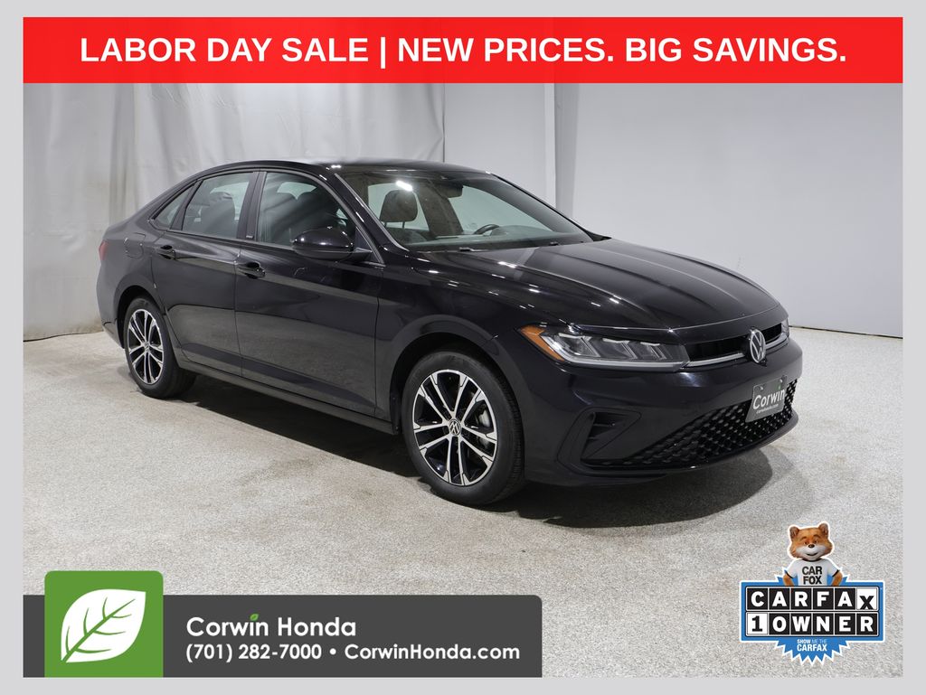 Black 2025 Volkswagen Jetta Sedan Front-Wheel Drive 8-Speed Automatic