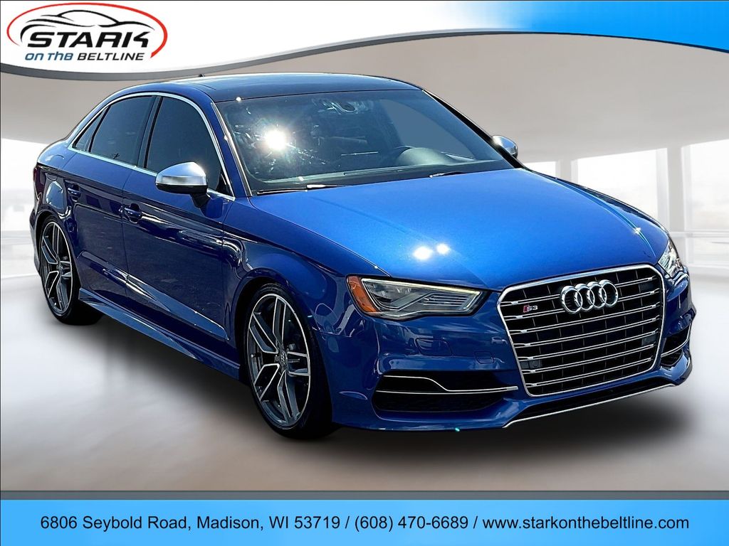 Blue 2015 Audi S3 Sedan All-Wheel Drive 6-Speed Dual Clutch