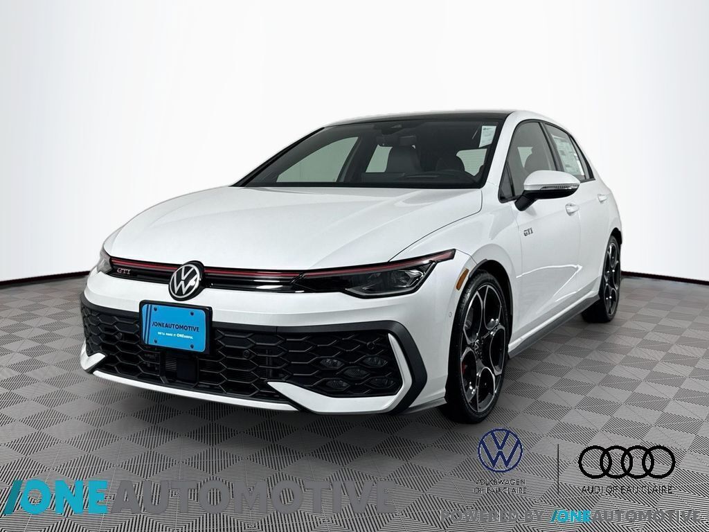 White Pearl 2025 Volkswagen Golf GTI Autobahn FWD Hatchback Front-Wheel Drive 7-Speed Dual Clutch