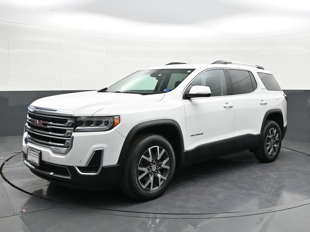 Summit White 2023 GMC Acadia SLE AWD SUV / Crossover Four-Wheel Drive 9-Speed Automatic