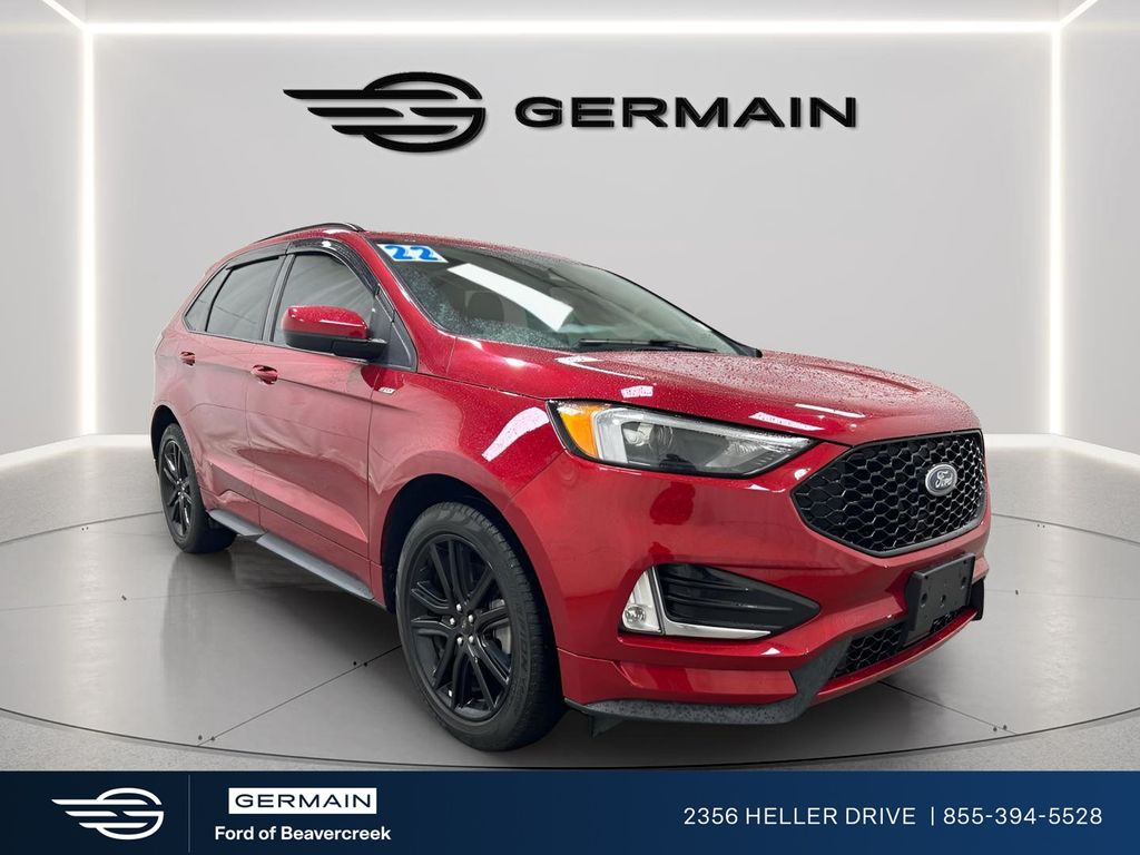 Red Metallic 2022 Ford Edge ST Line AWD SUV / Crossover All-Wheel Drive 8-Speed Automatic