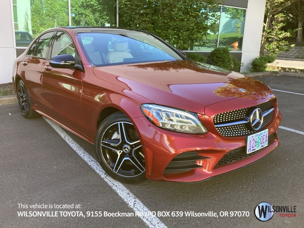 designo Cardinal Red Metallic 2021 Mercedes-Benz C-Class C 300 Sedan 4MATIC Sedan All-Wheel Drive 9-Speed Automatic