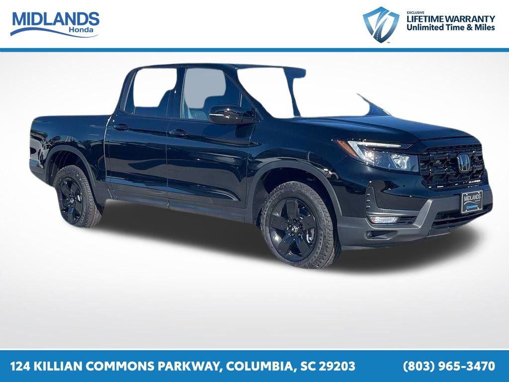 Black 2026 Honda Ridgeline Black Edition AWD Pickup Truck All-Wheel Drive 9-Speed Automatic