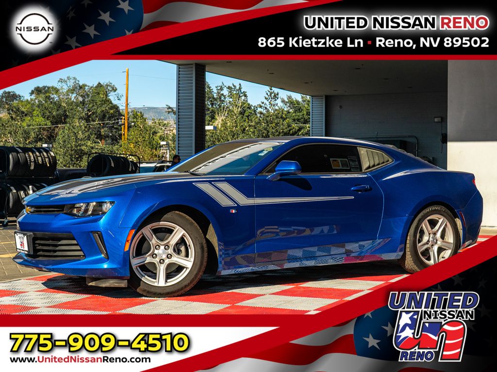 Hyper Blue Metallic 2017 Chevrolet Camaro Coupe Rear-Wheel Drive 8-Speed Automatic