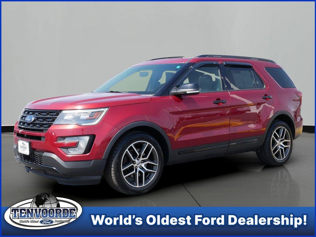 Ruby Red Metallic 2016 Ford Explorer Sport 4WD SUV / Crossover All-Wheel Drive 6-Speed Automatic