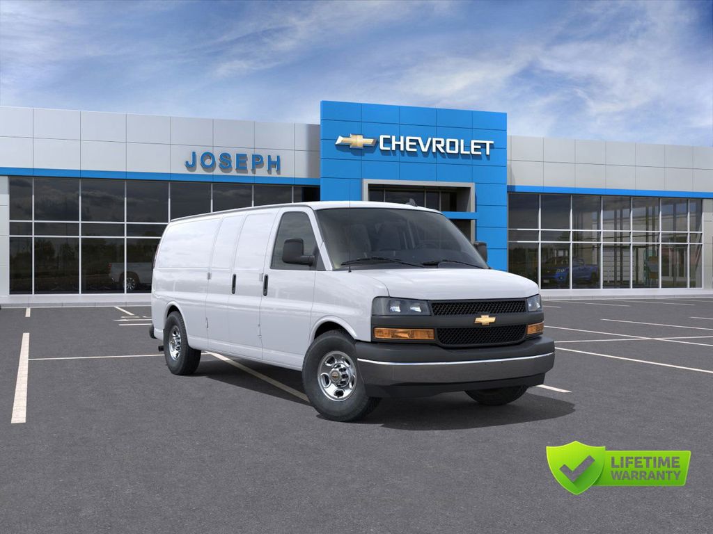 Summit White 2025 Chevrolet Express Cargo Van Rear-Wheel Drive Automatic