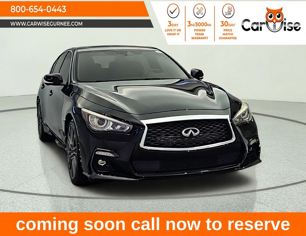 Midnight Black 2018 INFINITI Q50 Sedan All-Wheel Drive 7-Speed Automatic