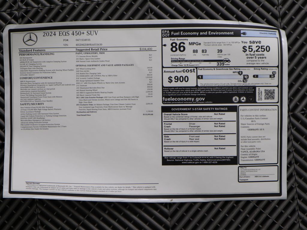 2024 Mercedes-Benz EQS 450 9