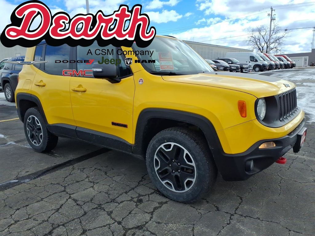 Solar Yellow 2017 Jeep Renegade Trailhawk 4WD SUV / Crossover Four-Wheel Drive 9-Speed Automatic