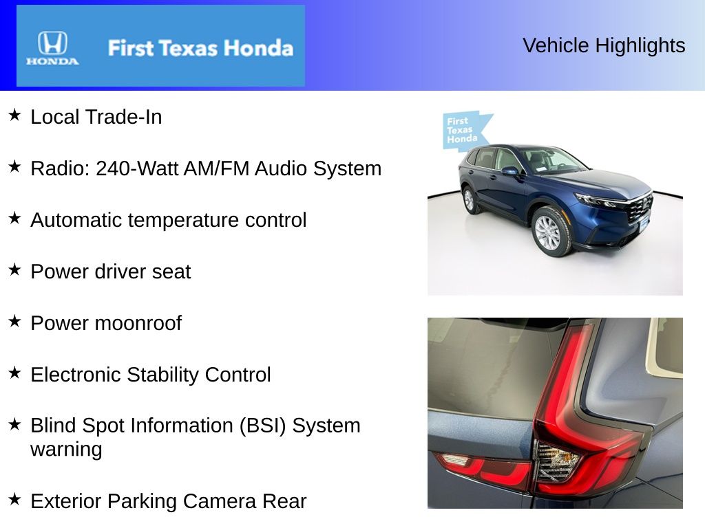 Used Car 2025 Honda Cr-v  Ex For Sale Under $35,000 In Austin, Texas