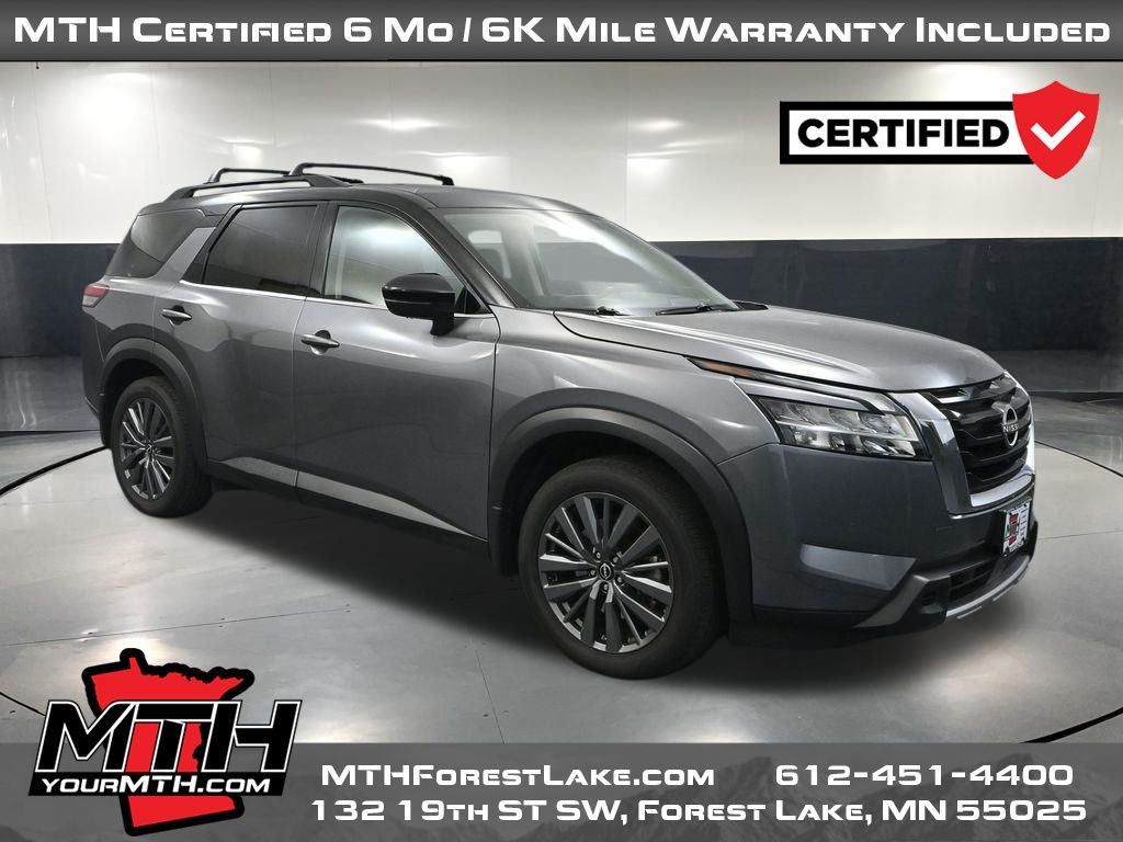 Gun Metallic/Super Black 2024 Nissan Pathfinder SUV / Crossover All-Wheel Drive 9-Speed Automatic