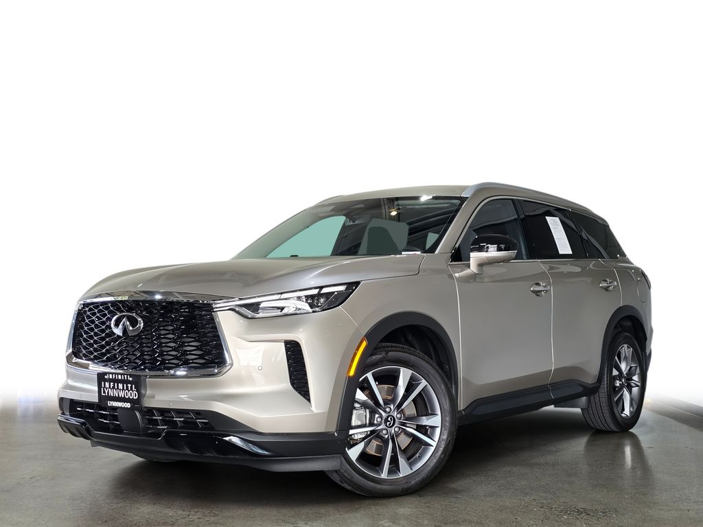 Warm Titanium 2023 INFINITI QX60 SUV / Crossover All-Wheel Drive 9-Speed Automatic