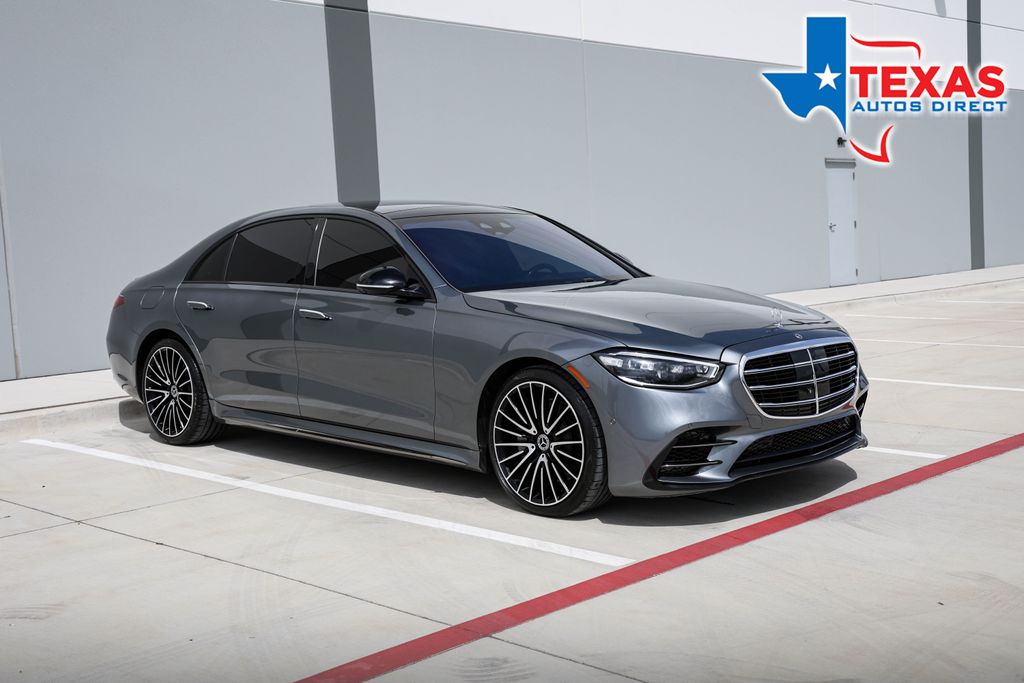 Selenite Gray Metallic 2024 Mercedes-Benz S-Class Sedan All-Wheel Drive 9-Speed Automatic