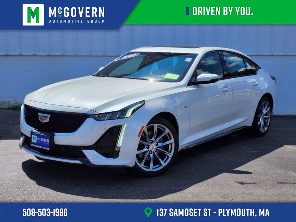 White 2022 Cadillac CT5 Sedan All-Wheel Drive Automatic
