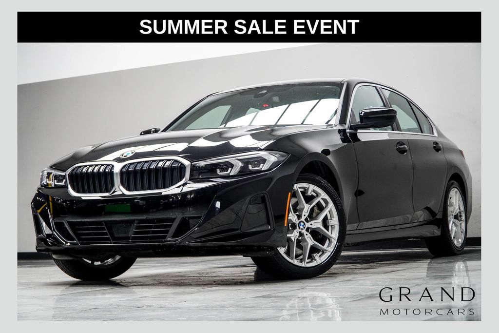 Jet Black 2025 BMW 3 Series Sedan Rear-Wheel Drive 8-Speed Automatic