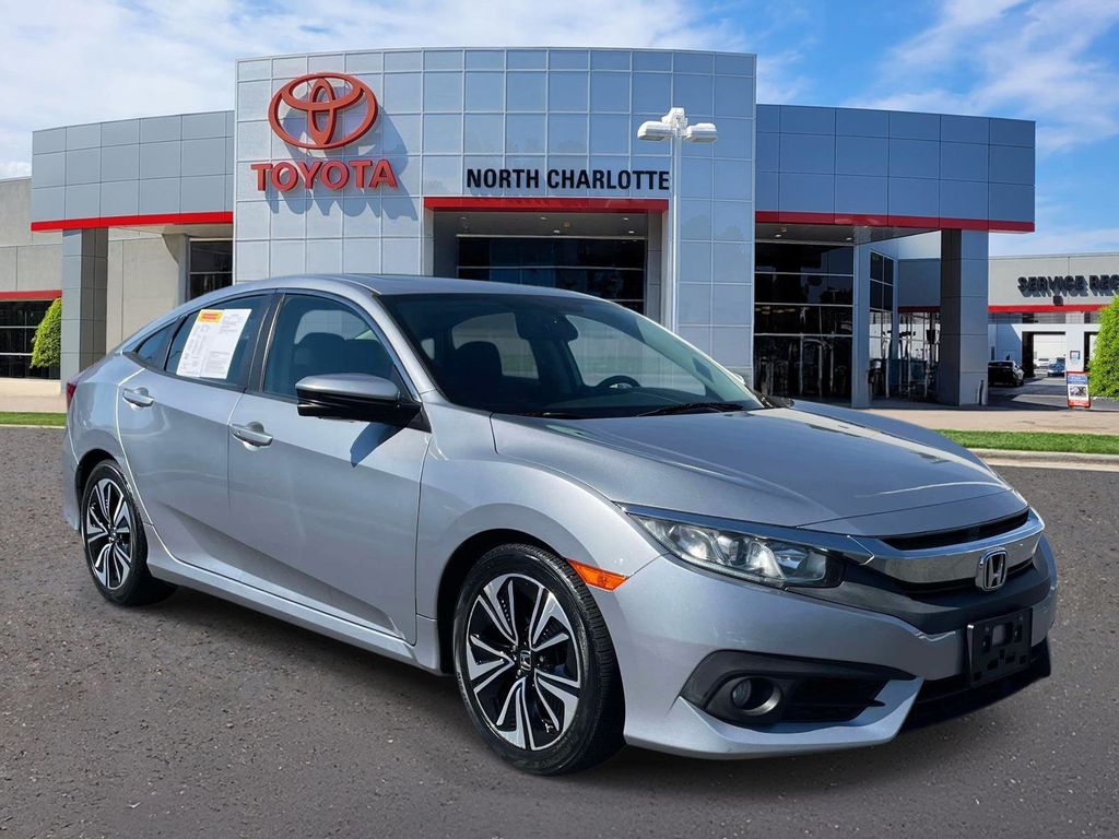 Lunar Silver Metallic 2018 Honda Civic Sedan Front-Wheel Drive Continuously Variable Transmission