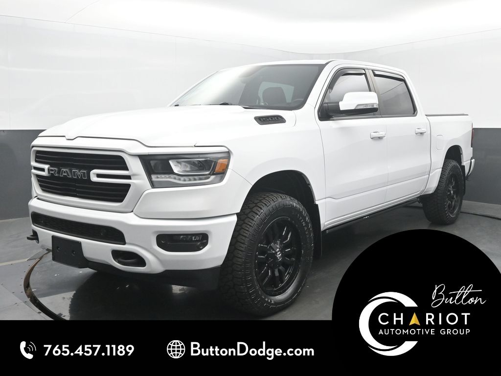 Bright White Clearcoat 2020 RAM 1500 Pickup Truck Four-Wheel Drive 8-Speed Automatic