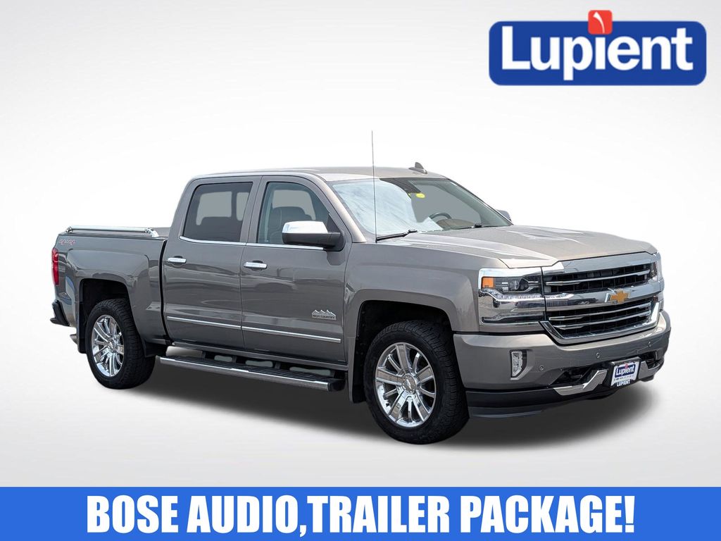 Pepperdust Metallic 2017 Chevrolet Silverado 1500 High Country Crew Cab 4WD Pickup Truck Four-Wheel Drive 8-Speed Automatic Overdrive