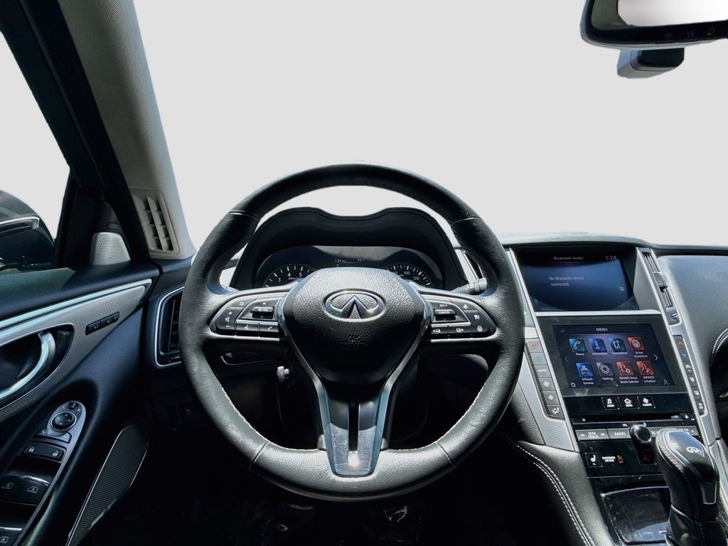 2023 INFINITI Q50 LUXE White at AutoSavvy Houston Northwest