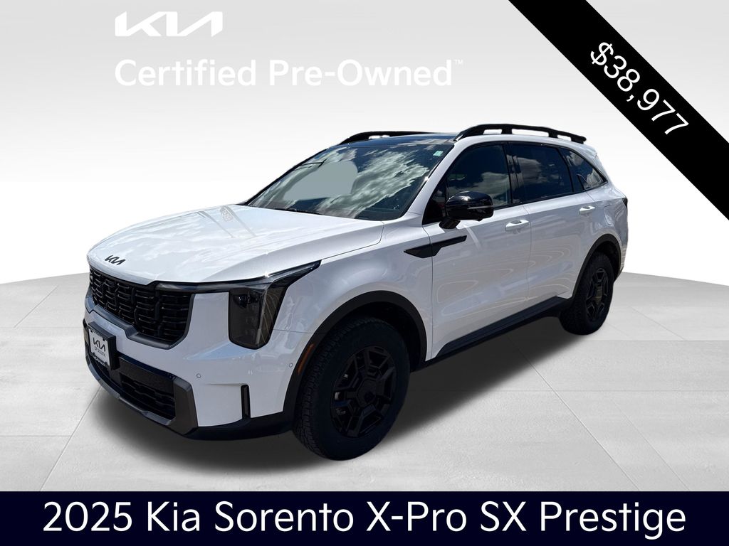 Glacial White Pearl 2025 Kia Sorento SUV / Crossover All-Wheel Drive 8-Speed Dual Clutch