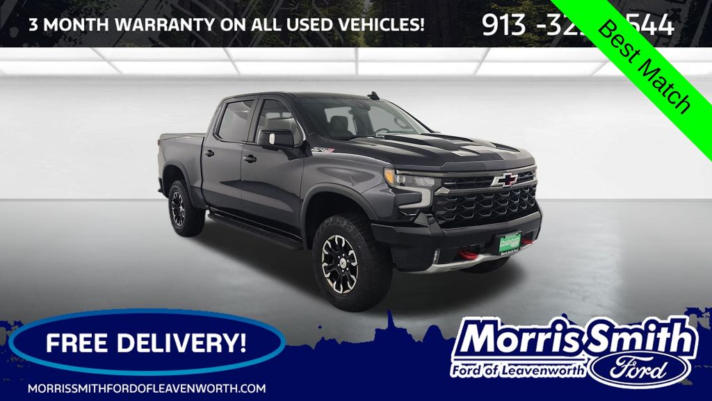 Dark Ash Metallic 2022 Chevrolet Silverado 1500 Pickup Truck Four-Wheel Drive Automatic