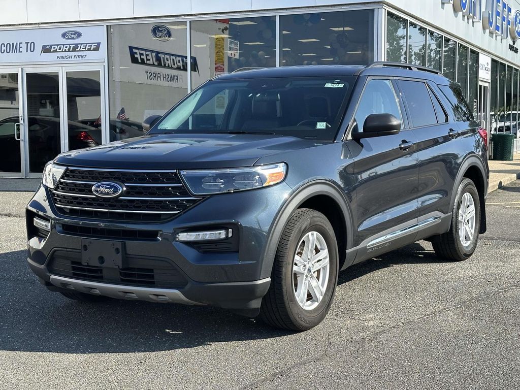 Blue Metallic 2023 Ford Explorer SUV / Crossover All-Wheel Drive Automatic