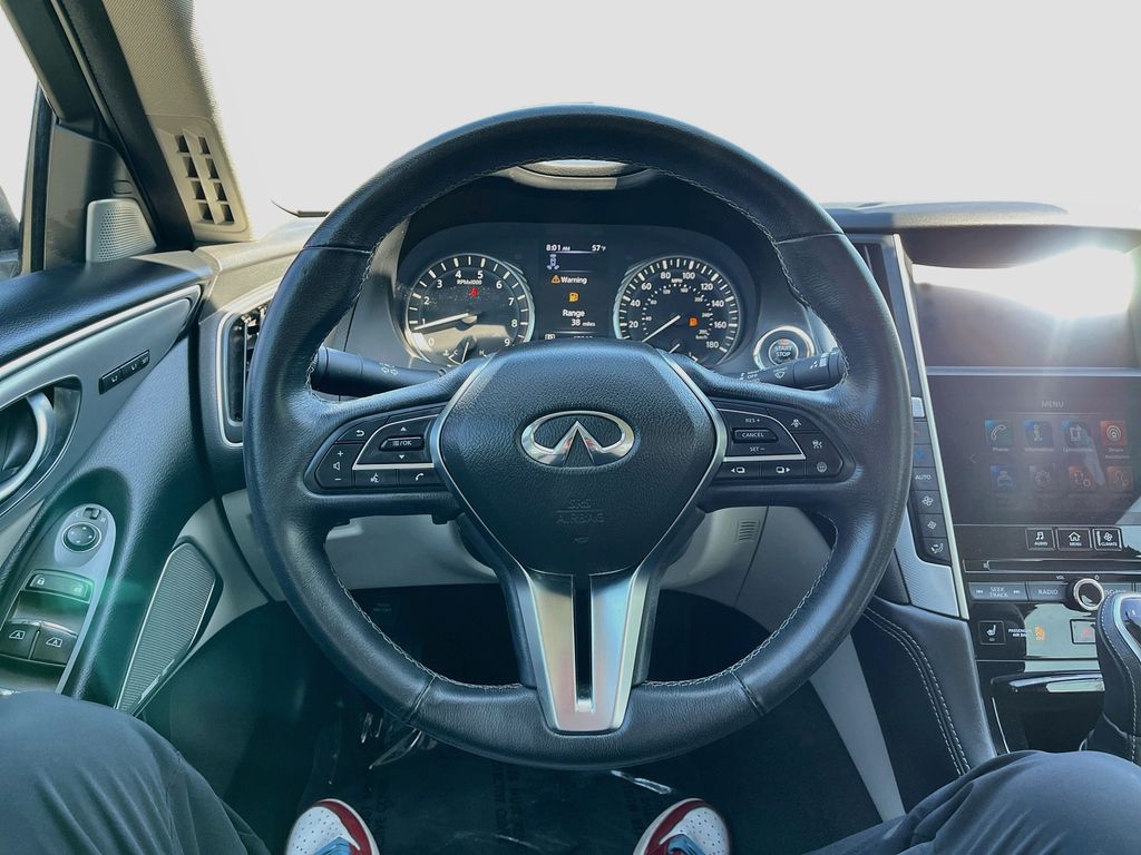 2022 INFINITI Q50 LUXE White at AutoSavvy Houston Northwest
