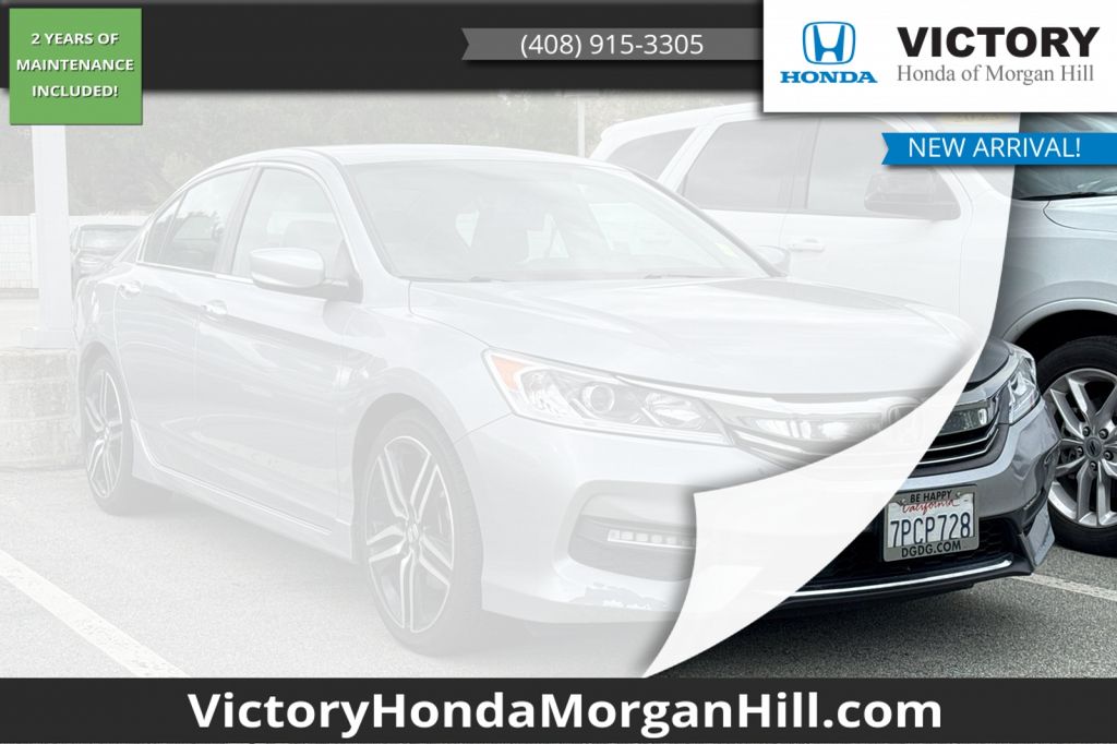Lunar Silver Metallic 2016 Honda Accord Sport Sedan Front-Wheel Drive Continuously Variable Transmission