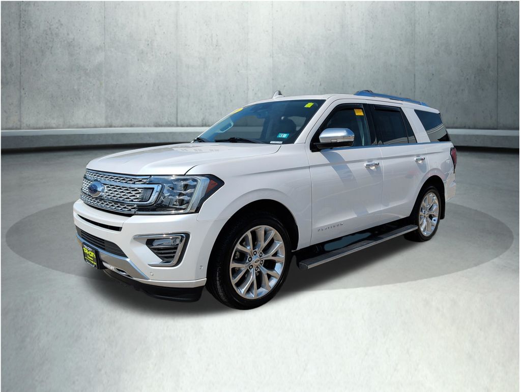 White Platinum Clearcoat Metallic 2019 Ford Expedition SUV / Crossover Four-Wheel Drive Automatic