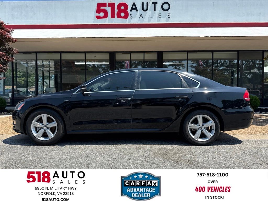 Black Uni 2015 Volkswagen Passat Sedan Front-Wheel Drive 6-Speed Automatic