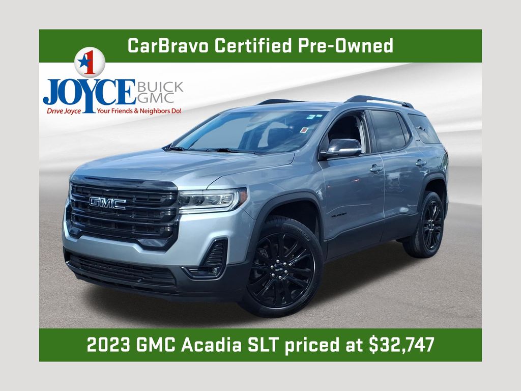 Sterling Metallic 2023 GMC Acadia SLT AWD SUV / Crossover Four-Wheel Drive 9-Speed Automatic