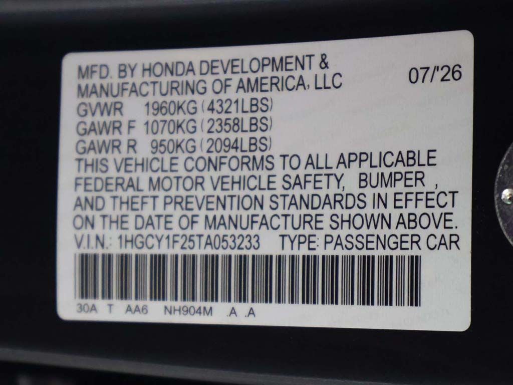 New 2026 Gray Honda LX image 25