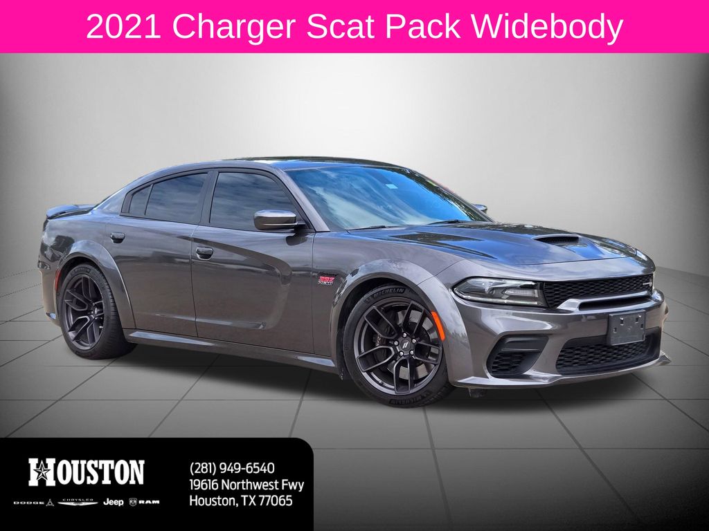 Gray (Granite Crystal Metallic Clearcoat) 2021 Dodge Charger Sedan Rear-Wheel Drive 8-Speed Automatic