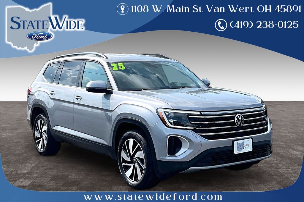 Silver 2025 Volkswagen Atlas SUV / Crossover All-Wheel Drive 8-Speed Automatic