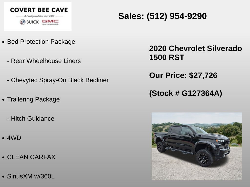 Used Car 2020 Chevrolet Silverado 1500  Rst For Sale Under $30,000 In Austin, Texas