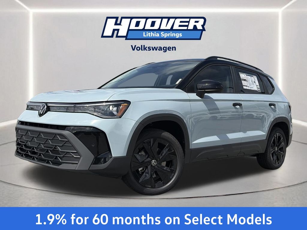 Monument Gray w/Deep Black Roof 2026 Volkswagen Taos SUV / Crossover Front-Wheel Drive 8-Speed Automatic