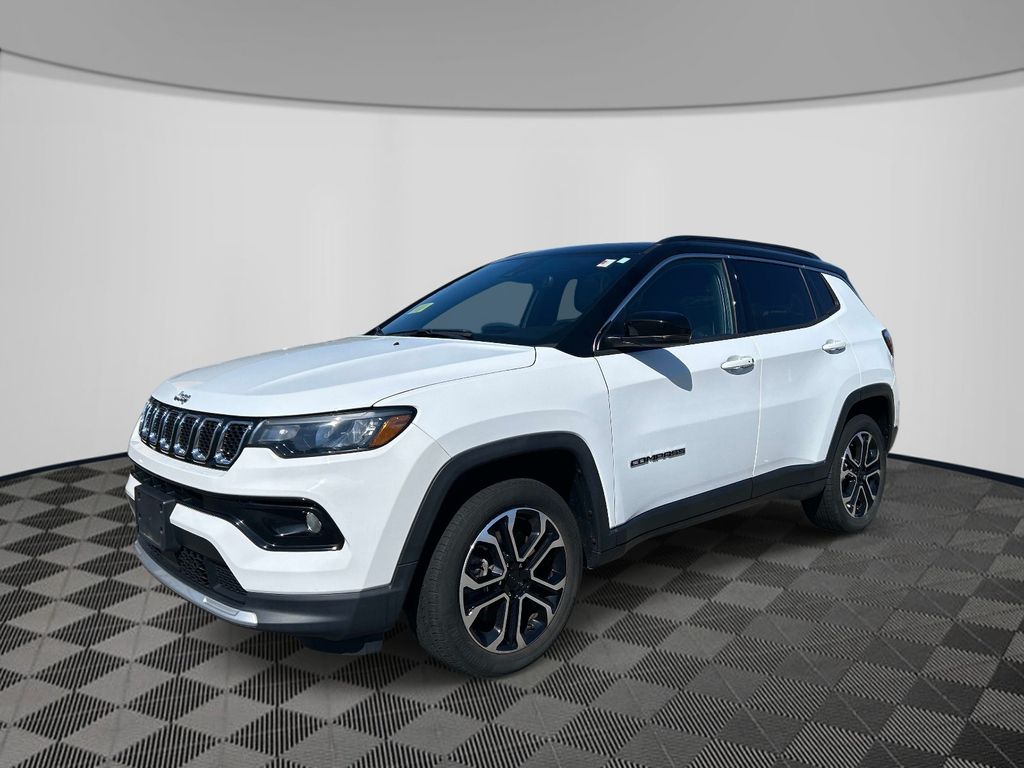 Bright White Clearcoat 2024 Jeep Compass SUV / Crossover Four-Wheel Drive 8-Speed Automatic