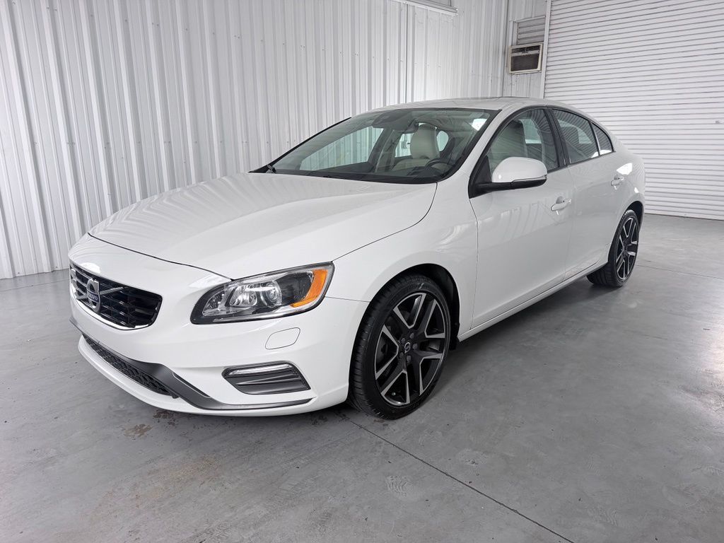 Ice White 2018 Volvo S60 Sedan Front-Wheel Drive Automatic