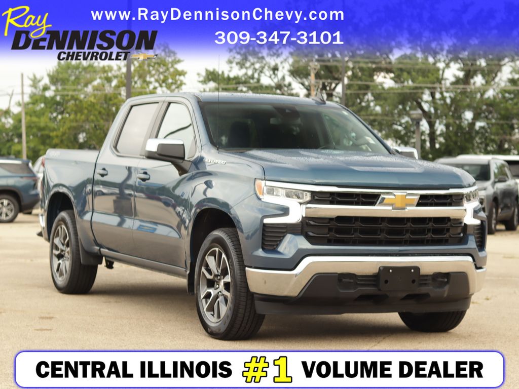 Lakeshore Blue 2024 Chevrolet Silverado 1500 Pickup Truck Four-Wheel Drive 8-Speed Automatic