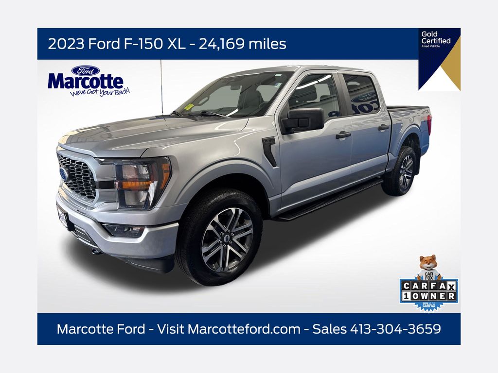 Silver Metallic 2023 Ford F-150 Pickup Truck Four-Wheel Drive Automatic