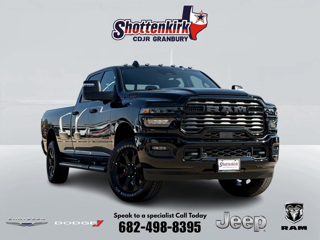 Diamond Black Crystal Pearlcoat 2026 RAM 3500 Pickup Truck Four-Wheel Drive 8-Speed Automatic