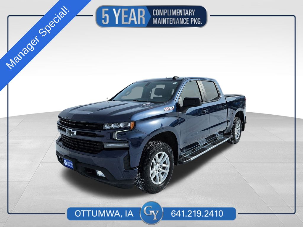 Northsky Blue Metallic 2022 Chevrolet Silverado 1500 Pickup Truck Four-Wheel Drive Automatic
