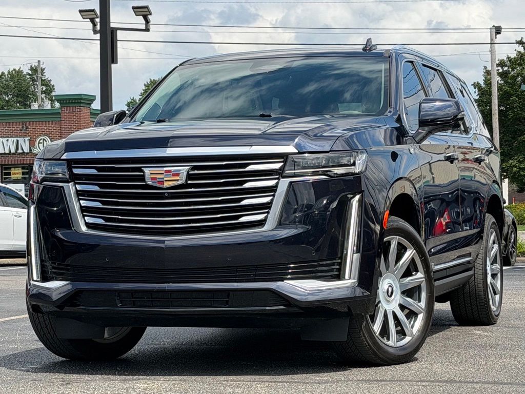 Dark Moon Blue Metallic 2021 Cadillac Escalade SUV / Crossover Four-Wheel Drive