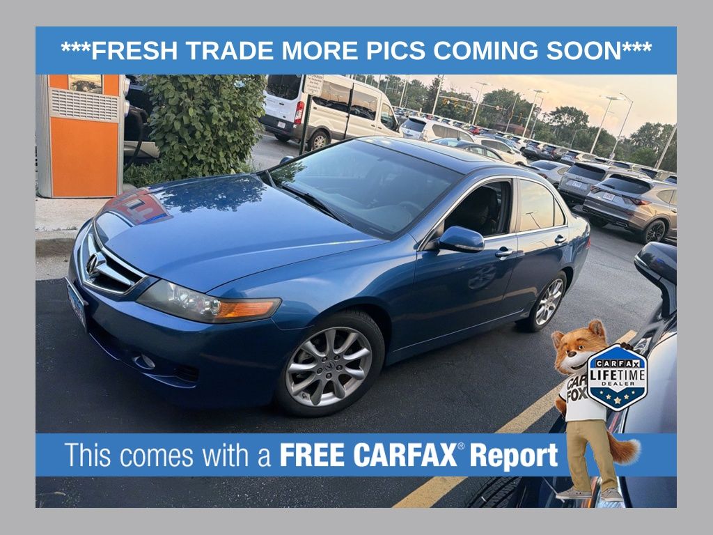 Glacier Blue Metallic 2008 Acura TSX Sedan Front-Wheel Drive 5-Speed Automatic