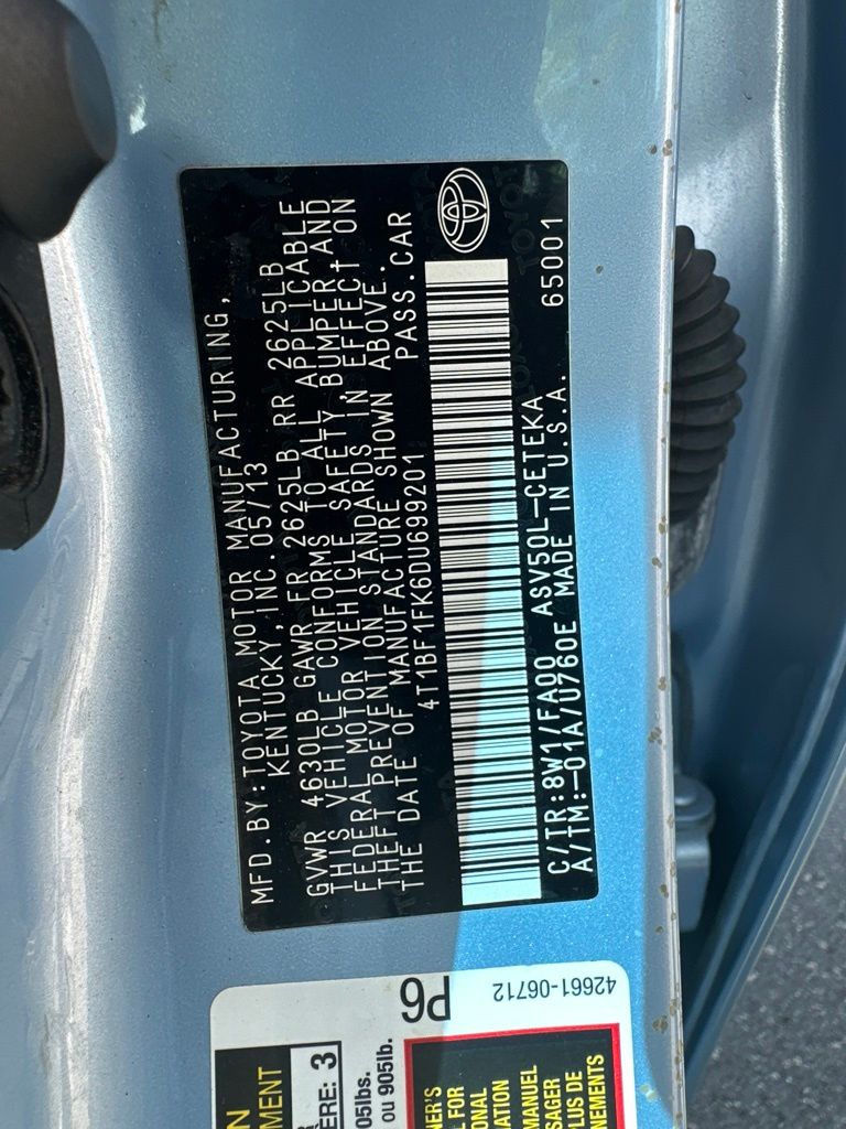 Used 2013 Toyota Camry Sedan